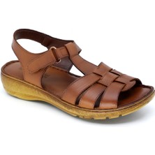 Trendyshoes Trendyshose 19S-860 Zn Deri Çırtlı Anatomic Confort Günlük Sandalet