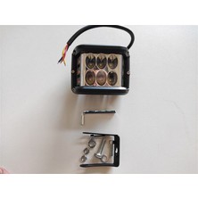 Replax Carup Off Road Sinyalli Flaşlı Projektör 10-30V 36W 12 LED 10X7X7 cm BR3010598