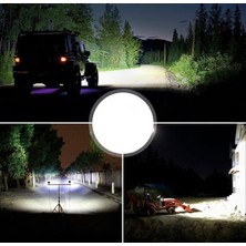 Replax 5 Adet 14 LED Yuvarlak Off Road Sis Farı Sis Lambası Çalışma Lambası Projektör
