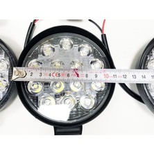 Replax 6 Adet 14 LED Yuvarlak Off Road Sis Farı Sis Lambası Çalışma Lambası Projektör
