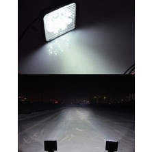 Replax 10 Adet 9 LED Kare Off Road Sis Farı Sis Lambası Çalışma Lambası Projektör
