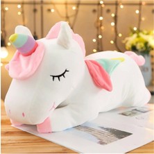 Shiva Gift&More Unicorn Tek Boynuzlu Gökkuşağı Kanatlı Sevimli Peluş Pony At 30 cm