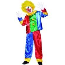 Ufuk Şaka Oyunları Merkezi Aksesuarlı Kız Çocuk Palyaço Kostüm (Alt - Üst)( 2-4 Yaş )