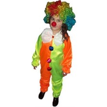 Ufuk Şaka Oyunları Merkezi Aksesuarlı Tulum Kız Çocuk Palyaço Kostüm ( 8-10 Yaş )