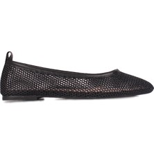 Fitbas 111010 001 Kadın Siyah File Büyük & Küçük Numara Babet