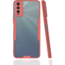 ZORE Vivo Y20 Kılıf Zore Parfe Kenarları Pastel Renk Silikon Kılıf