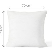 Valena Home 4'lü Kaz Tüyü Kırlent Kılıfı Iç Yastığı-Minder 70 x 70 Cm. 1000 Gr.