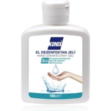 Konix 10 Adet Konix 100 Ml Antibakteryal El Ve Cilt Dezenfektan Jel Hand Sanitizer