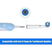 Lovyco Oral-B Için Yedek Diş Fırçası Kafaları, Oral B Braun Elektrikli Diş Fırçası Ve Şarjlı Diş Fırçası 4 Adet Başlık