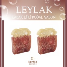 Comes Cosmetic 2'Li   Doğal Kabak Lifli Leylak Sabunu