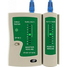 Fideco RJ45 RJ11 Adsl Ethernet Internet Kablo Test Cihazı Cat5/6 Network Tester