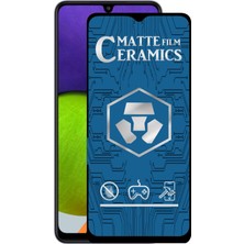 Caseworld Samsung Galaxy A22 4g Tam Kaplayan Mat Seramik Nano Esnek Ekran Koruyucu Cam
