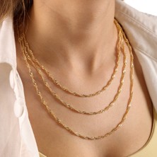 Sembol Gold 14 Ayar Altın 50 cm Singapur Zincir 3.0 mm
