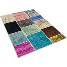 Sempati Halı Patchwork El Dokuma Eskitme Halı 120 x 180 cm 5631