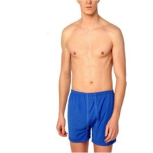Seher 12 Adet Mavi Renk Paçalı Boxer