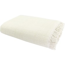 Kartex Büyük Kareli Buldan İşi Koltuk Çekyat Örtüsü - %100 Pamuklu