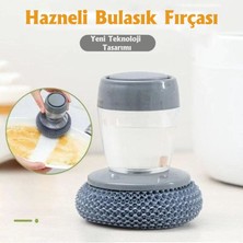 Ao Miao Jie  Deterjan Hazneli Bulaşık Yıkama Süngeri Pratik Temizleme Süngeri Banyo Lavabo