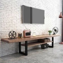 Hypergear Hyper&great Tv Ünitesi Doğal Ahşap Yaşam Ünitesi Masif Ahşap Tv Ünitesi