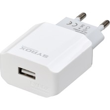 Syrox J51 Hızlı USB Şarj Adaptörü (Başlık) 2.6A Beyaz