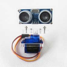 Robotistan Ultrasonic Sensör Montaj Aparatı Tip B - Servo Uyumlu - Pan