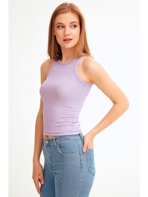 FullaModa Halter Yaka Fitilli Body