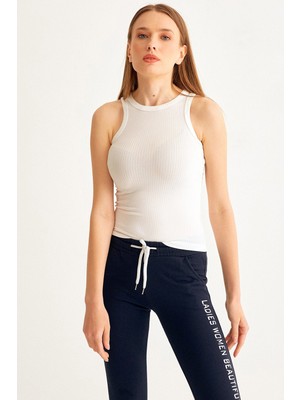 FullaModa Halter Yaka Fitilli Body