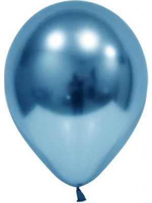 Hayaller Dükkanı Balon Krom Parlak 12 Inc Mavi Pk:50