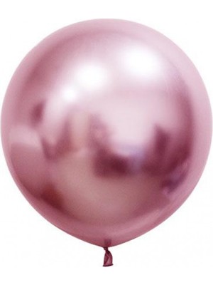 Hayaller Dükkanı Balon Krom Parlak Jumbo 24 Inc Pembe Pk:3