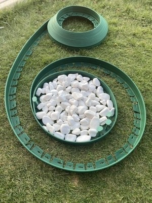 Elysian Çim Ayırıcı 25 Metre Peyzaj Sınırlayıcı Toprak Ayıracı Yeşil Renkli Çim Şekillendirici