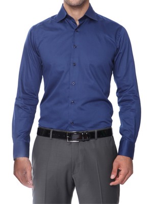 Efor Gk 214 Lacivert Klasik Gömlek
