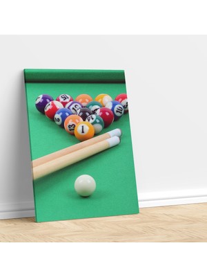 Deko Gonya Bilardo Kanvas Tablo