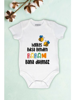 Limon Bebek Herkes Bıksa Benden Babam Bana Doymaz Baskılı Body Zıbın