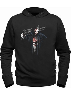Alfa Tshirt Punisher Siyah Sweatshirt