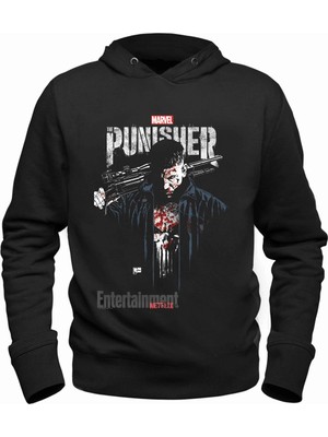Alfa Tshirt Punisher Siyah Sweatshirt