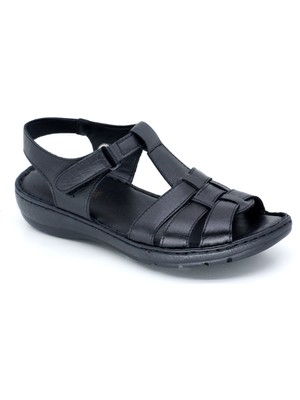 Trendyshoes Trendyshose 19S-860 Zn Deri Çırtlı Anatomic Confort Günlük Sandalet