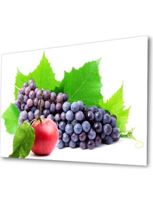 Idealizbiz Meyveler Cam Tablo 4mm Dayanıklı Temperli Cam