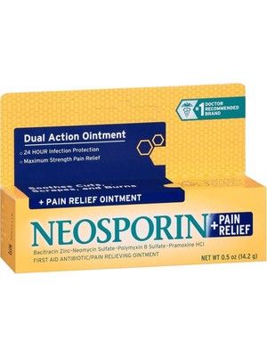 Neosporin Yüz Kremi Kesik ve Yanıklar İçin 24 Saat Enfeksiyon Koruma 14.2 gr
