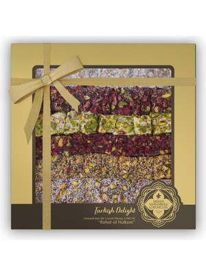 Meşhur Safranbolu Lokumcusu Fitil - Karışık Lokum 900 gr Asetat Kutu