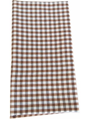 Angel Çanta Aksesuar Angel Kadın Aksesuar 100 x 50 cm Krem Renk Kare Kare Desen Astarlık Kumaş