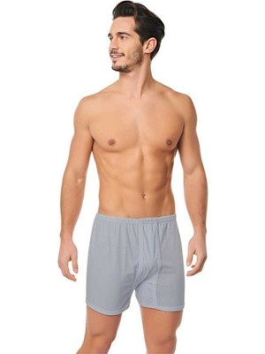 Seher 5 Adet Gri Renk Paçalı Boxer