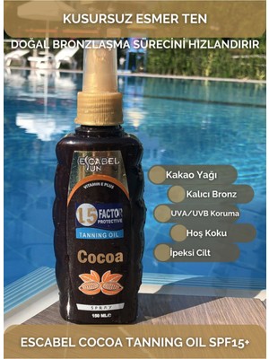 Escabel Bronzlaştırıcı Kakao Yağı Spf15+ 150 Ml