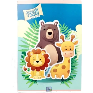 First A4 Karton Kapak Dikişli Çizgili Defter 40 Yaprak