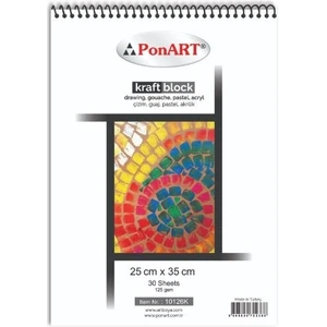 Kraft A3 Resim Defteri 25x35 125 gr 30 Yaprak