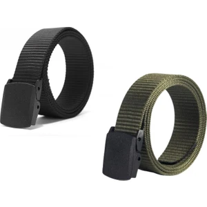 Başkent Çanta Anti Alerjik Plastik Tokalı Taktikal Tarz Bez Kemer Seti