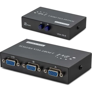 HDX1277 VGA Splitter 150 Mhz 2 Giriş 1 Çıkış Manuel Geçiş