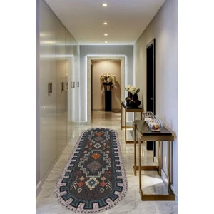 Cappio Halı Cappio North Desenli Oval Halı (Makine'de Yıkanabilir)