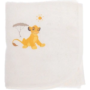 Lion King Simba Nakışlı Bambu Bebek Pelerin Krem Lisanslı