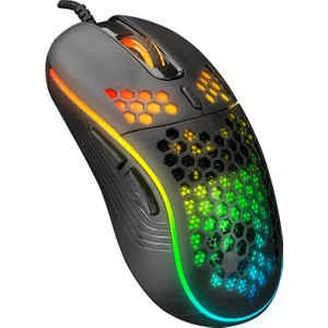 SM-G66 X-Hole USB Siyah 7d Optik 8000DPI LED Işıklı Mouse