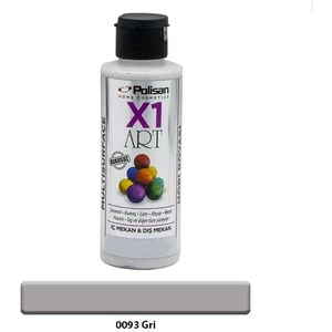 X1 Art Multisurface Hobi Boyası Gri 120 ml