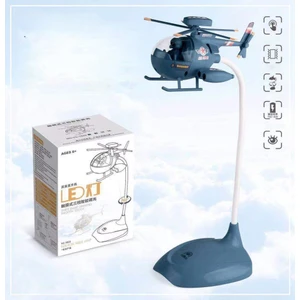 Helikopter Şarjlı Gece Masa Lambası Dokunmatik 3 Farklı LED Işıklı